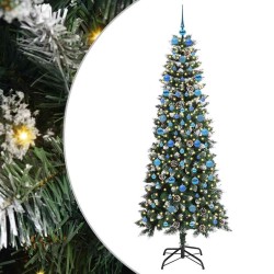 Sapin de Noël artificiel Vert 210 cm PVC, plastique et acier 547007547007