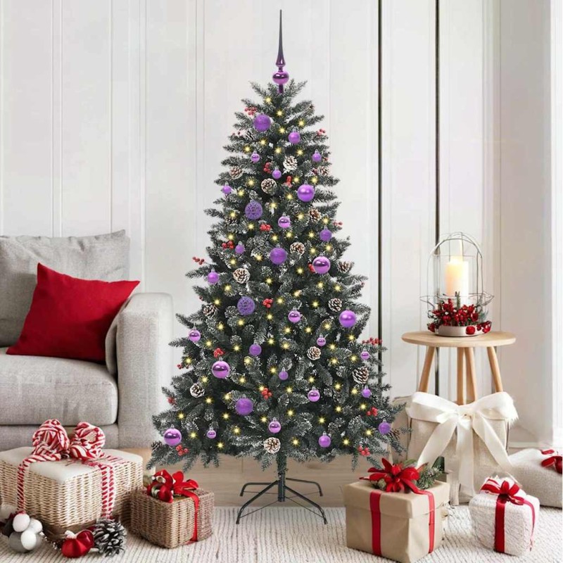 Sapin de Noël artificiel Vert 150 cm PVC, plastique et acier 547008547008