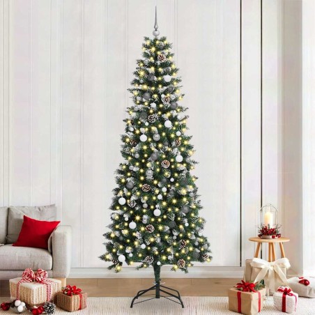 Sapin de Noël artificiel Vert 240 cm PVC, plastique et acier 547009547009
