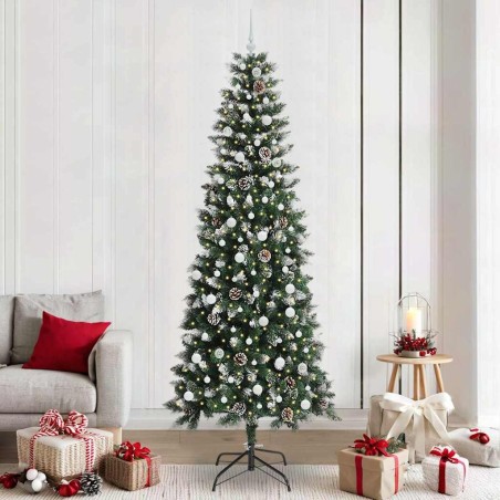 Sapin de Noël artificiel Vert 240 cm PVC, plastique et acier 547011547011