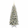 Sapin de Noël artificiel avec 150 LED avec support Blanc 120 cm 547017547017