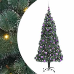 Arbre de Noël artificiel pré-éclairé avec ensemble de boules 547018547018