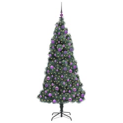 Arbre de Noël artificiel pré-éclairé avec ensemble de boules 547018547018