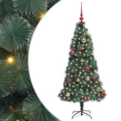 Sapin de Noël artificiel pré-éclairé avec ensemble de boules 547019547019
