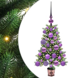 Sapin de Noël avec 150 LED avec support Vert 65 cm PE 547020547020