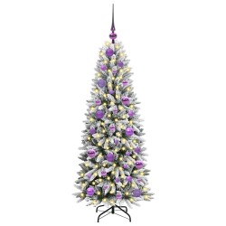 Sapin de Noël artificiel avec 150 LED avec support Blanc 120 cm 547021547021