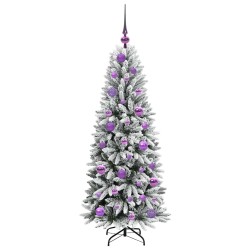 Sapin de Noël artificiel avec 150 LED avec support Blanc 120 cm 547021547021