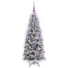 Sapin de Noël artificiel avec 150 LED avec support Blanc 120 cm 547021547021
