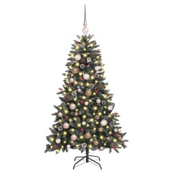 Sapin de Noël artificiel Vert 150 cm PVC, plastique et acier 547022547022