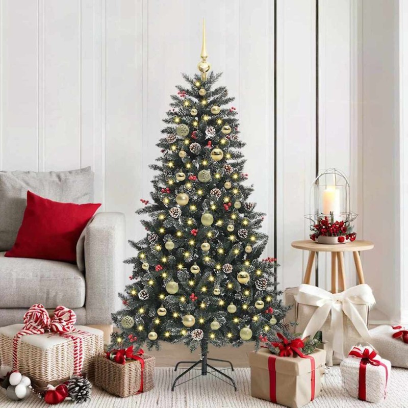 Sapin de Noël artificiel Vert 150 cm PVC, plastique et acier 547023547023