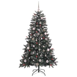 Sapin de Noël artificiel Vert 150 cm PVC, plastique et acier 547027547027