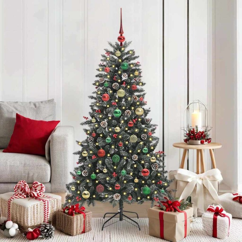 Sapin de Noël artificiel Vert 150 cm PVC, plastique et acier 547029547029