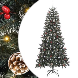 Sapin de Noël artificiel Vert 240 cm PVC, plastique et acier 547030547030