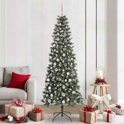 Sapin de Noël artificiel Vert 210 cm PVC, plastique et acier 547033547033