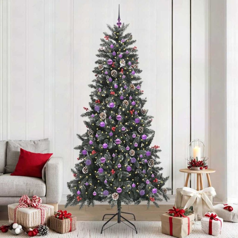 Sapin de Noël artificiel Vert 240 cm PVC, plastique et acier 547037547037