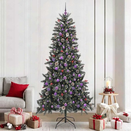 Sapin de Noël artificiel Vert 240 cm PVC, plastique et acier 547037547037