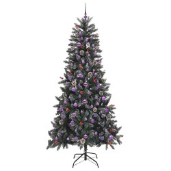 Sapin de Noël artificiel Vert 240 cm PVC, plastique et acier 547037547037