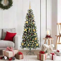Sapin de Noël artificiel Vert 150 cm PVC, plastique et acier 547040547040