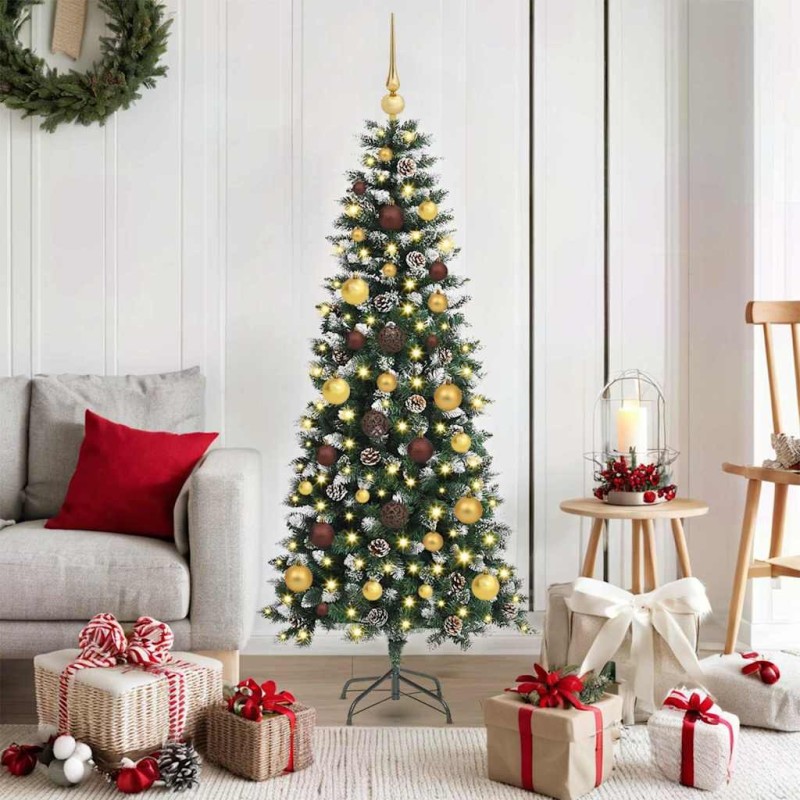 Sapin de Noël artificiel Vert 150 cm PVC, plastique et acier 547040547040
