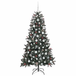 Sapin de Noël artificiel Vert 180 cm PVC, plastique et acier 547043547043