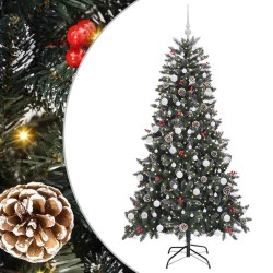 Sapin de Noël artificiel Vert 180 cm PVC, plastique et acier 547044547044