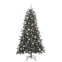 Sapin de Noël artificiel Vert 180 cm PVC, plastique et acier 547044547044