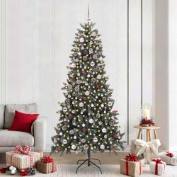Sapin de Noël artificiel Vert 240 cm PVC, plastique et acier 547047547047