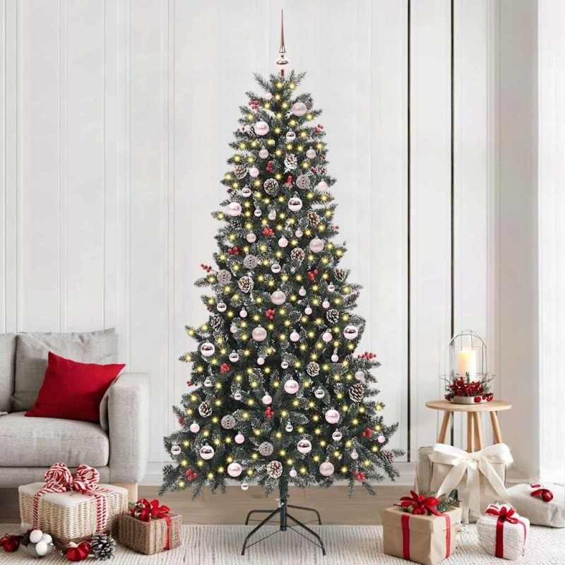 Sapin de Noël artificiel Vert 240 cm PVC, plastique et acier 547047547047