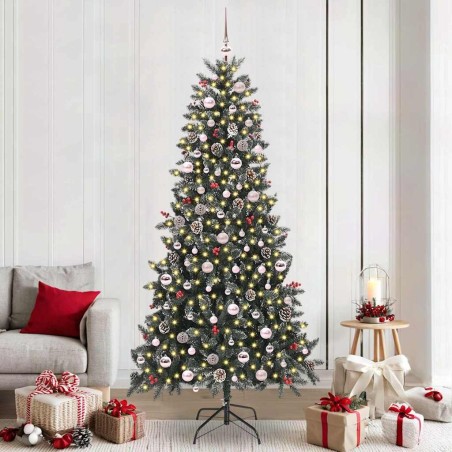 Sapin de Noël artificiel Vert 240 cm PVC, plastique et acier 547047547047