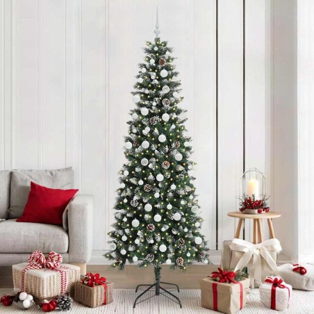 Sapin de Noël artificiel Vert 210 cm PVC, plastique et acier 547052547052