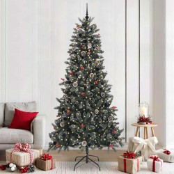 Sapin de Noël artificiel Vert 240 cm PVC, plastique et acier 547053547053