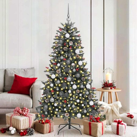 Sapin de Noël artificiel Vert 180 cm PVC, plastique et acier 547055547055