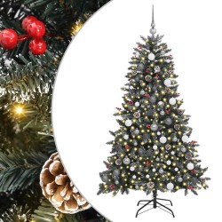Sapin de Noël artificiel Vert 180 cm PVC, plastique et acier 547055547055