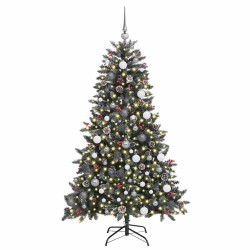 Sapin de Noël artificiel Vert 180 cm PVC, plastique et acier 547055547055