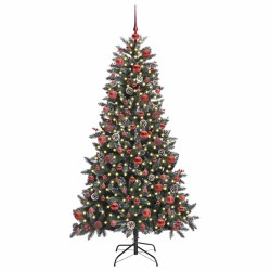 Sapin de Noël artificiel Vert 180 cm PVC, plastique et acier 547056547056