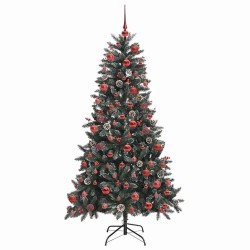 Sapin de Noël artificiel Vert 180 cm PVC, plastique et acier 547056547056
