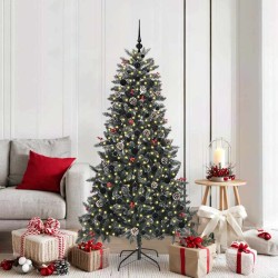 Sapin de Noël artificiel Vert 180 cm PVC, plastique et acier 547057547057