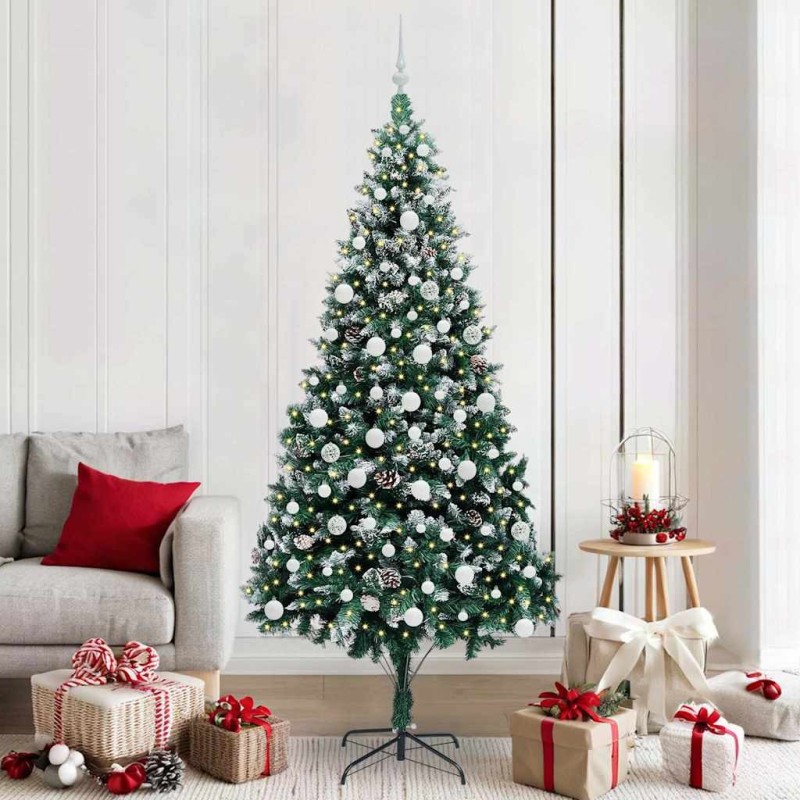 Sapin de Noël artificiel Vert 210 cm PVC, Acier et Plastique 547060547060