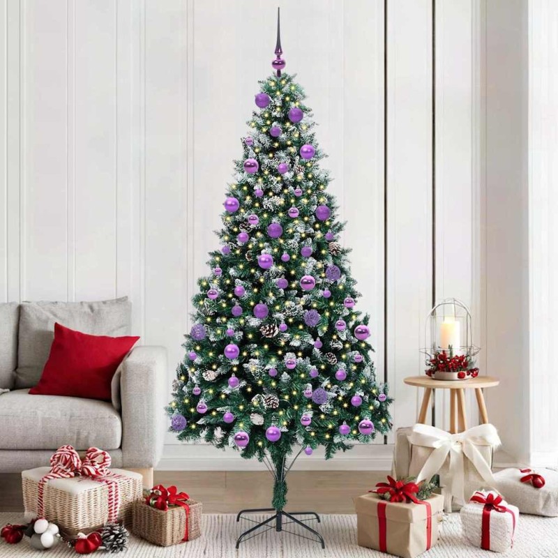 Sapin de Noël artificiel Vert 210 cm PVC, Acier et Plastique 547061547061