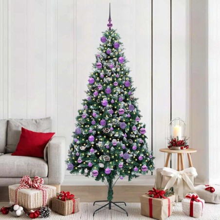 Sapin de Noël artificiel Vert 210 cm PVC, Acier et Plastique 547061547061