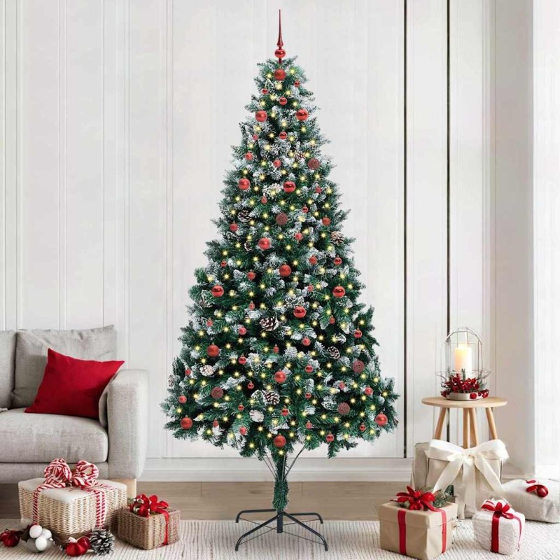 Sapin de Noël artificiel Vert 240 cm PVC, Acier et Plastique 547063547063