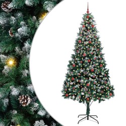 Sapin de Noël artificiel Vert 240 cm PVC, Acier et Plastique 547063547063