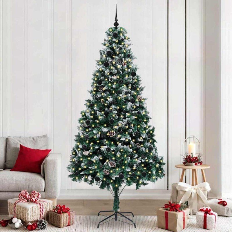 Sapin de Noël artificiel Vert 240 cm PVC, Acier et Plastique 547064547064