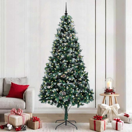 Sapin de Noël artificiel Vert 240 cm PVC, Acier et Plastique 547064547064