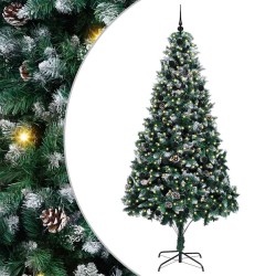 Sapin de Noël artificiel Vert 240 cm PVC, Acier et Plastique 547064547064