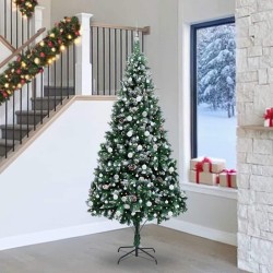 Sapin de Noël artificiel Vert 240 cm PVC, Acier et Plastique 547065547065