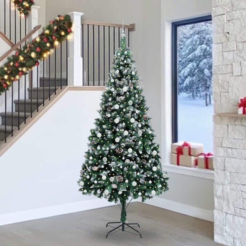 Sapin de Noël artificiel Vert 240 cm PVC, Acier et Plastique 547065547065