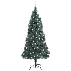 Sapin de Noël artificiel pré-éclairé avec ensemble de boules 547067547067
