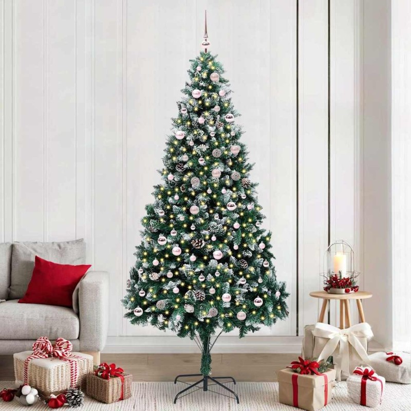 Sapin de Noël artificiel Vert 240 cm PVC, Acier et Plastique 547072547072
