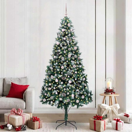 Sapin de Noël artificiel Vert 240 cm PVC, Acier et Plastique 547072547072